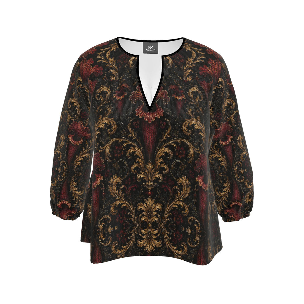 Womens Blouse Sarracenia Pattern