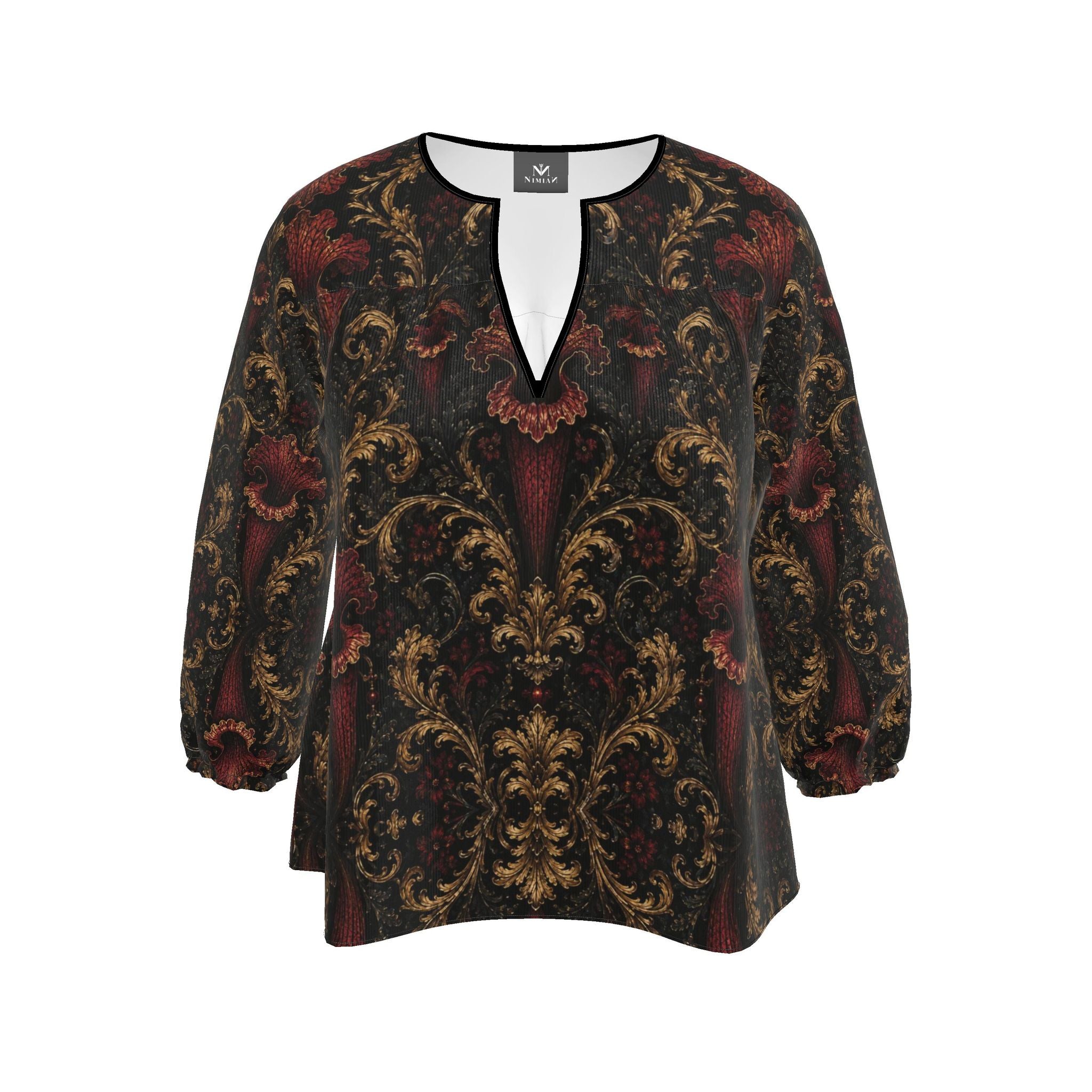 Womens Blouse Sarracenia Pattern