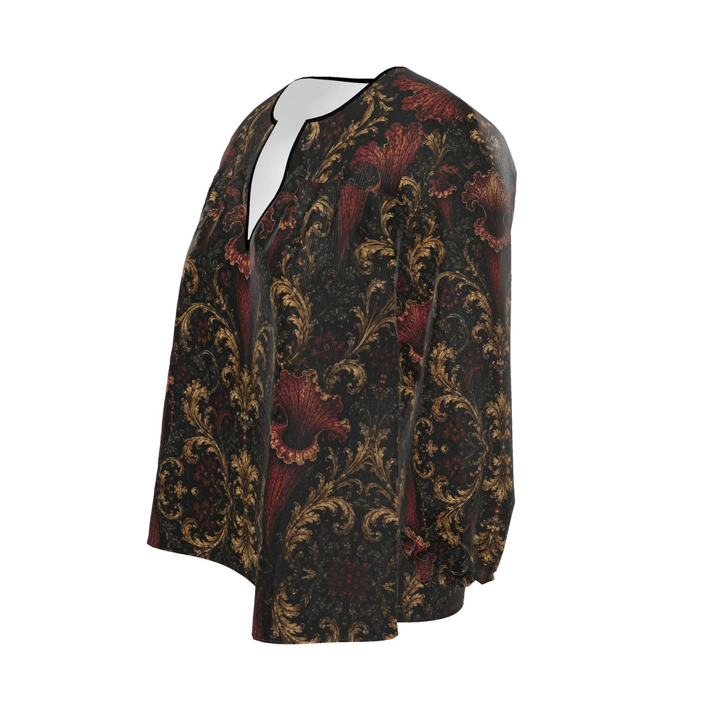 Womens Blouse Sarracenia Pattern