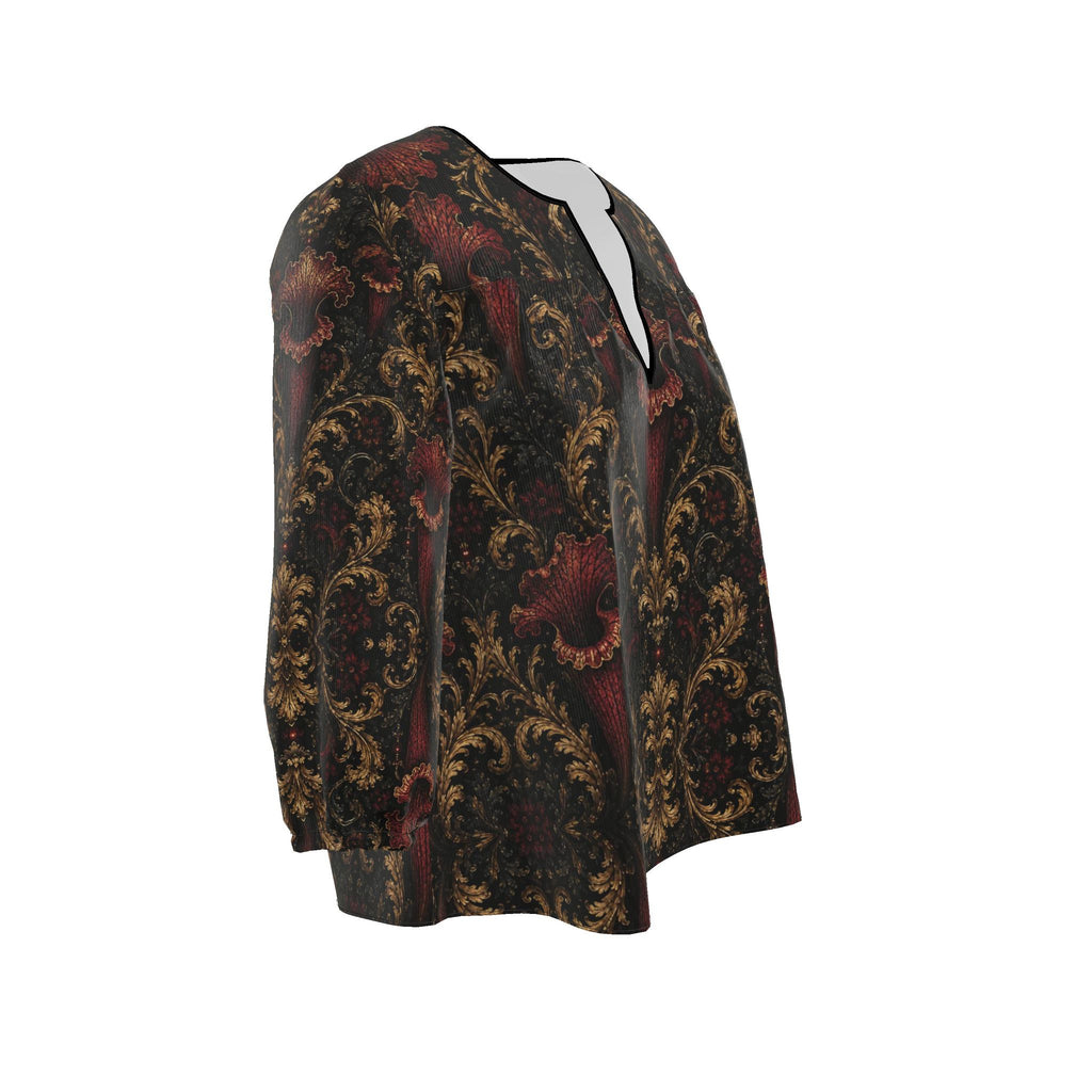 Womens Blouse Sarracenia Pattern