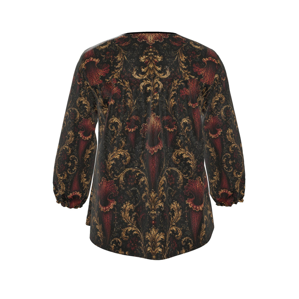 Womens Blouse Sarracenia Pattern