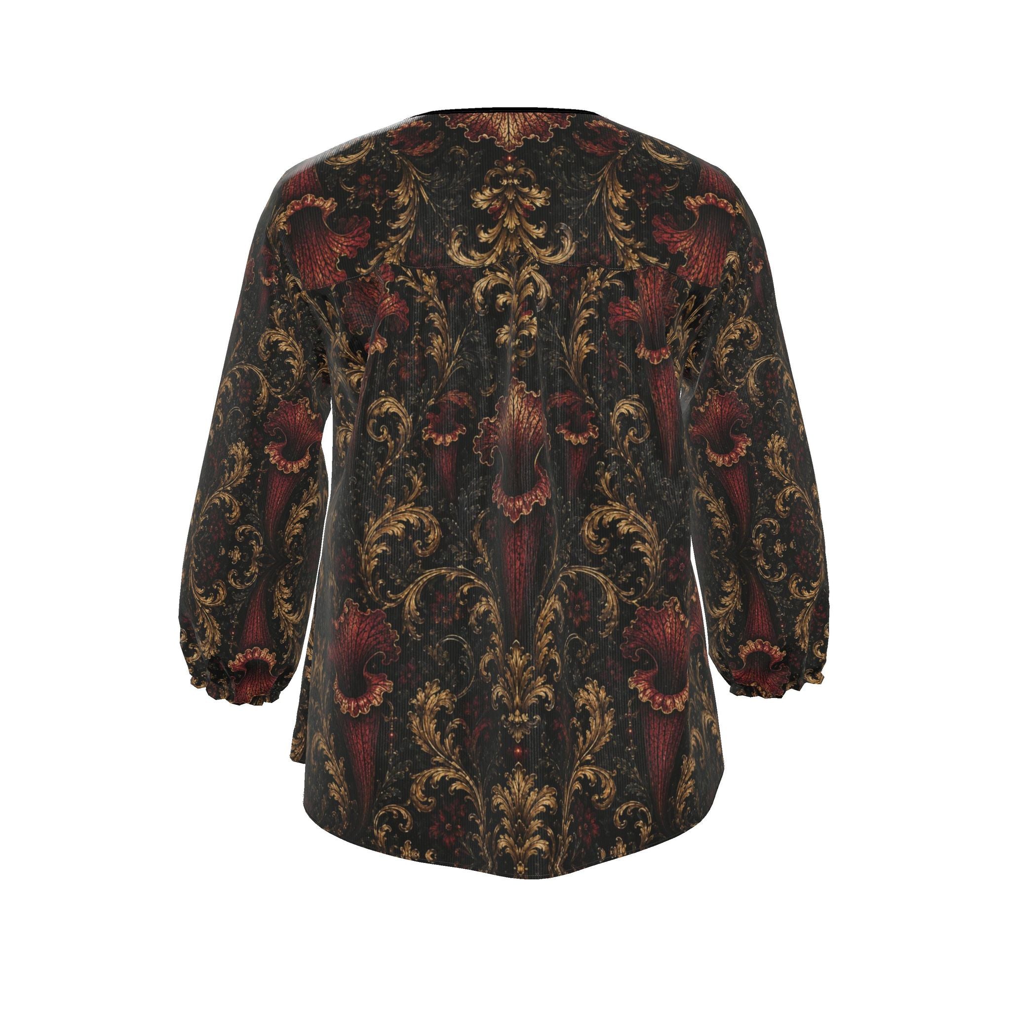 Womens Blouse Sarracenia Pattern