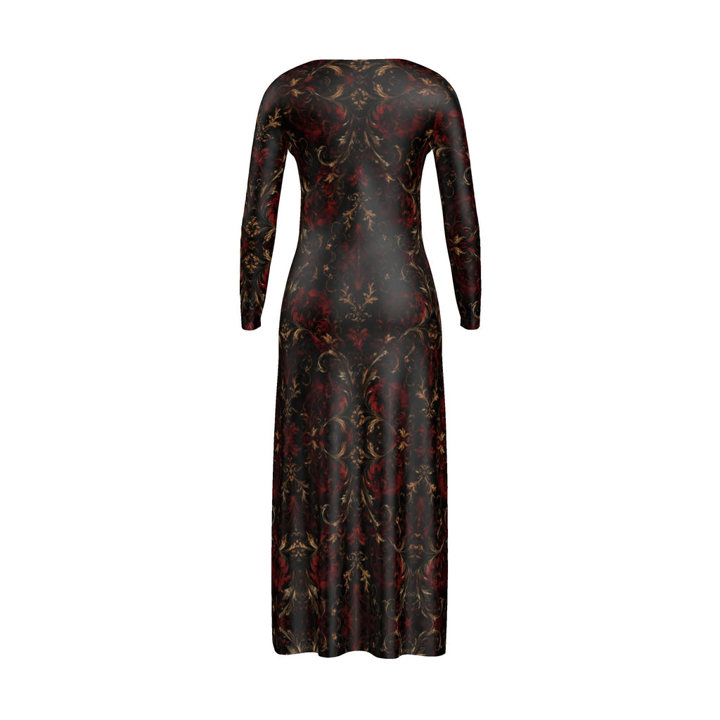 Ladies Cardigan LONG Gothic Damask Expressionism