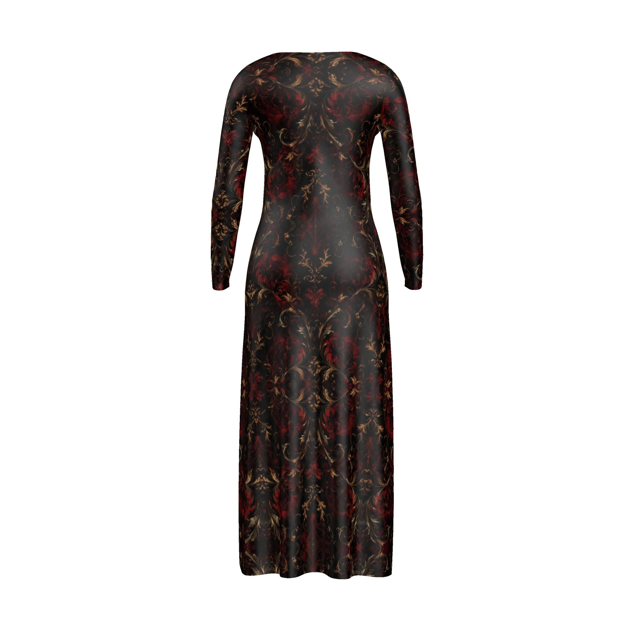 Ladies Cardigan LONG Gothic Damask Expressionism