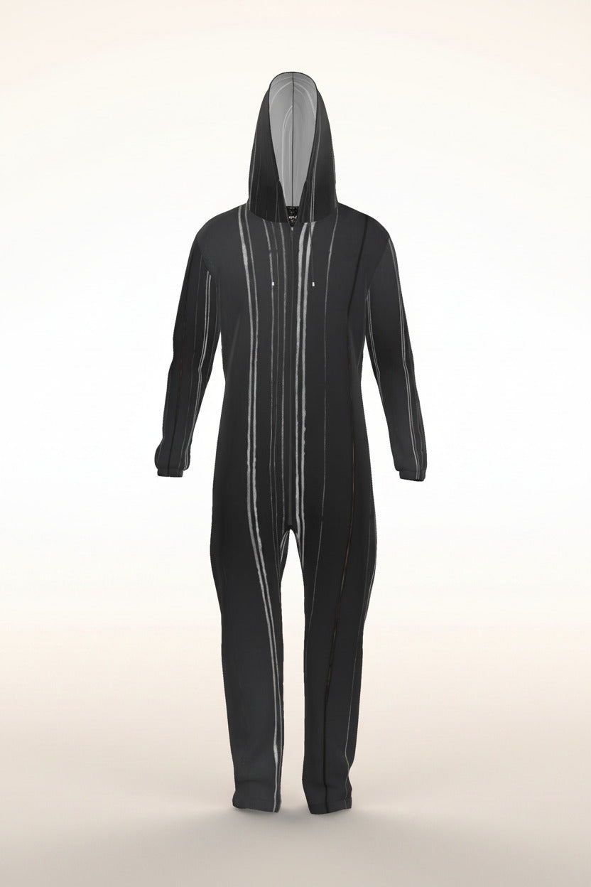 NimiaN White Stripes Gradient Hazmat Suit