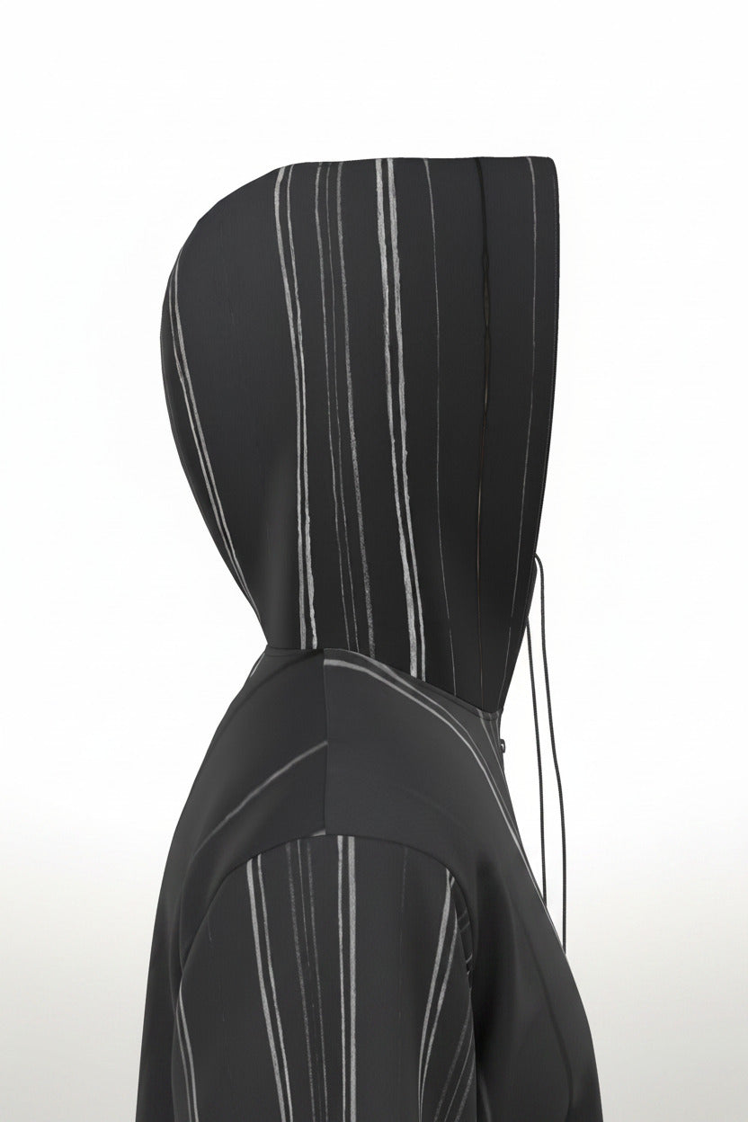 NimiaN White Stripes Gradient Hazmat Suit
