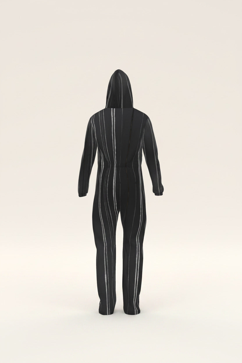 NimiaN White Stripes Gradient Hazmat Suit