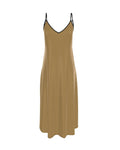 NimiaN Aurelia Gold Pure Silk Maxi Slip Dress