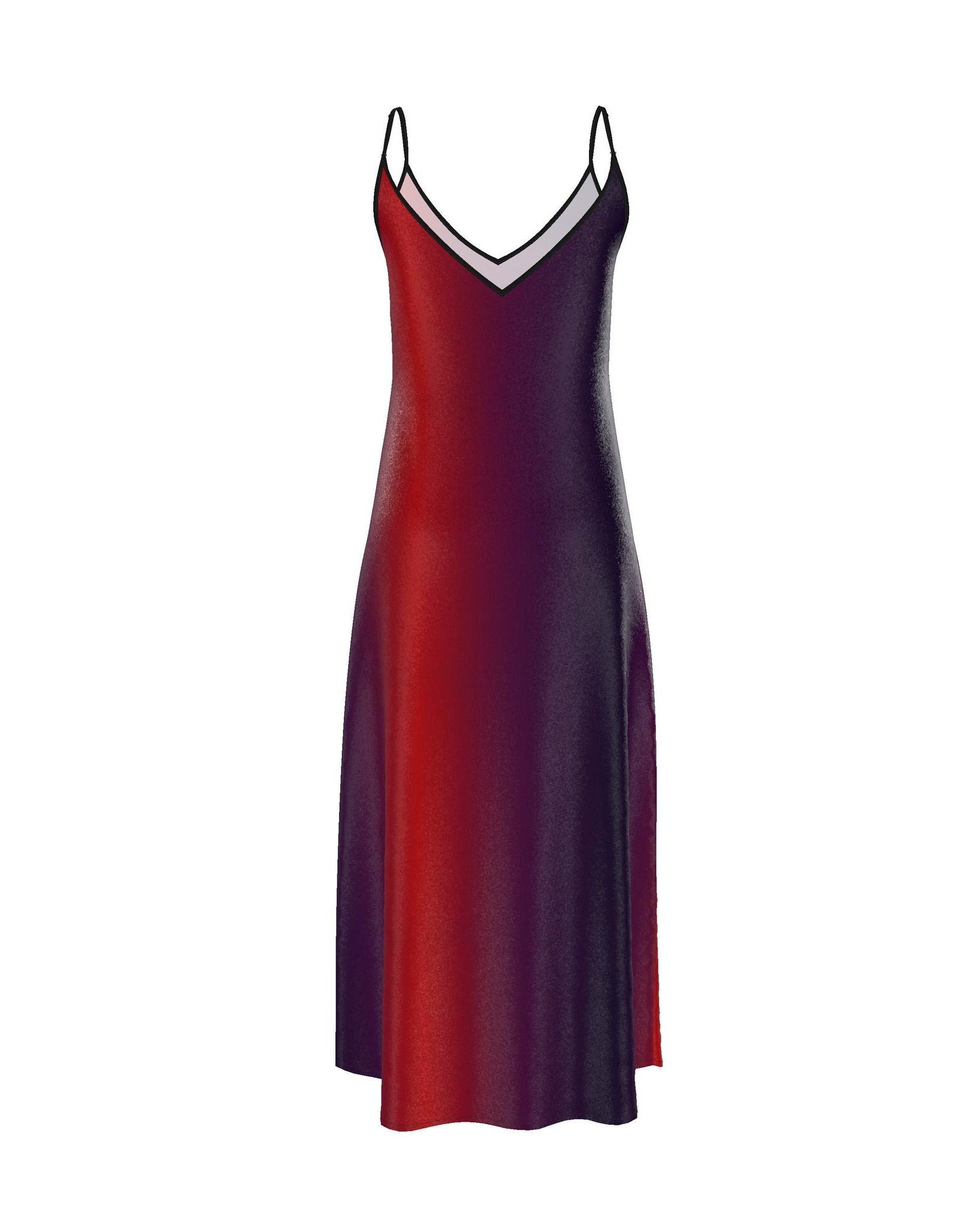 NimiaN Seraphine Pure Silk Maxi Slip Dress