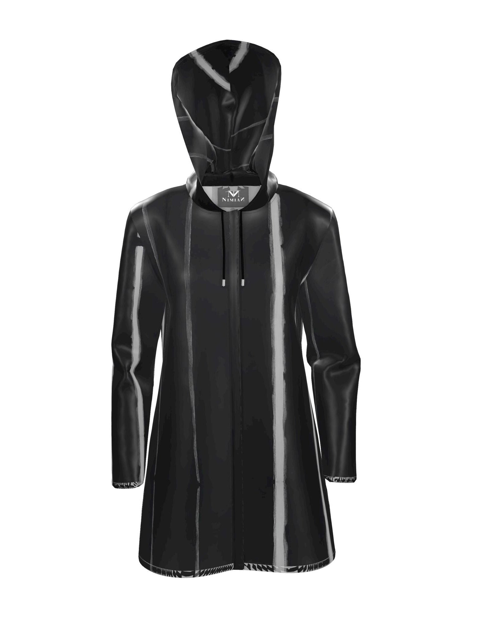 The White Stripes Womens Hooded Rain Mac
