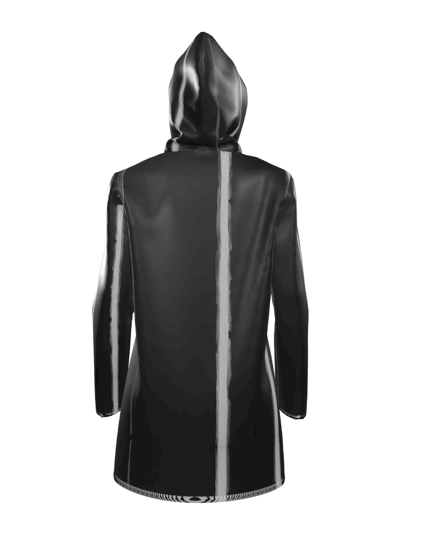 The White Stripes Womens Hooded Rain Mac