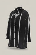 NimiaN Nocturna Striped Luxury Pyjama Shirt
