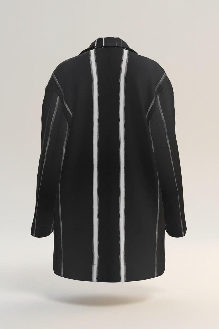 NimiaN Nocturna Striped Luxury Pyjama Shirt