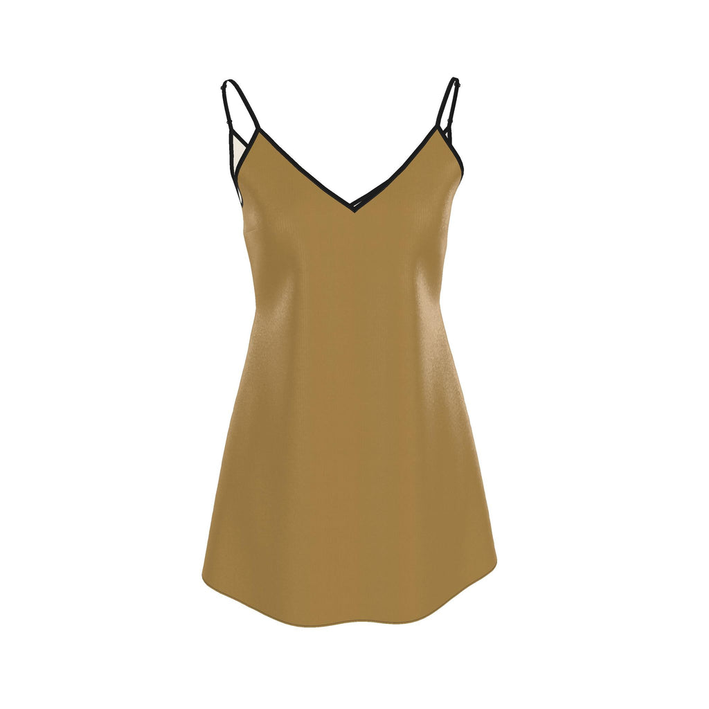 Aurelia Gold Mini Slip Dress
