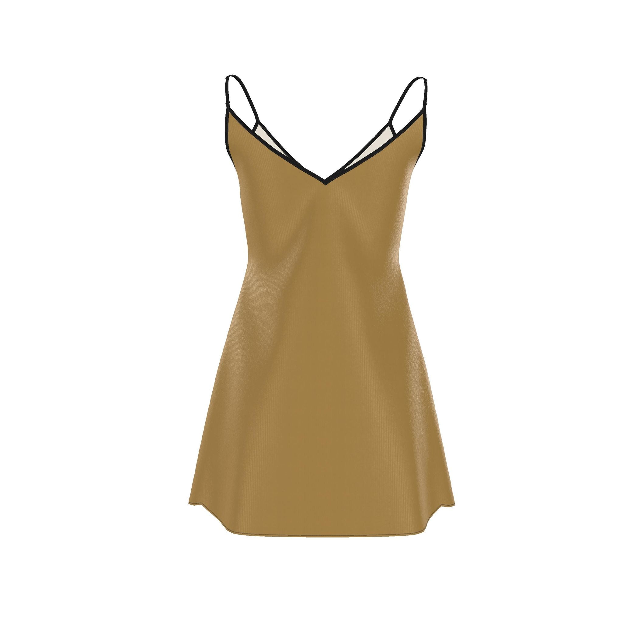 Aurelia Gold Mini Slip Dress