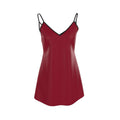 Crimson Veil Mini Slip Dress