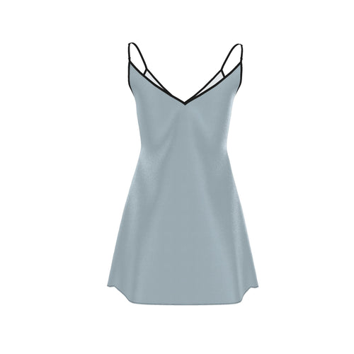Azure Veil Mini Slip Dress