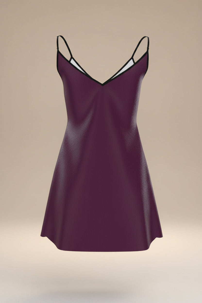 Noctis Veil Mini Slip Dress