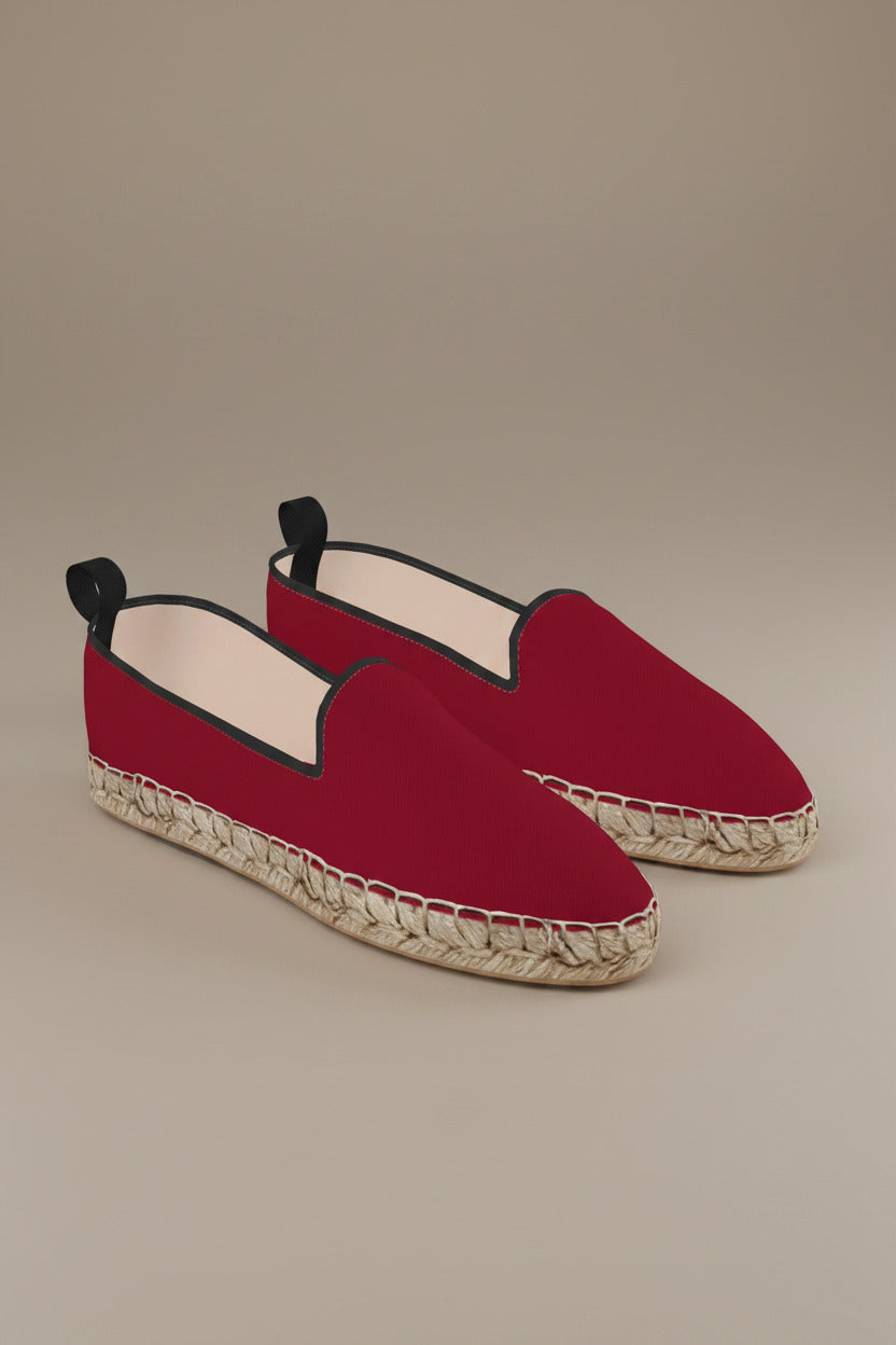 Crimson Nocturne Espadrilles