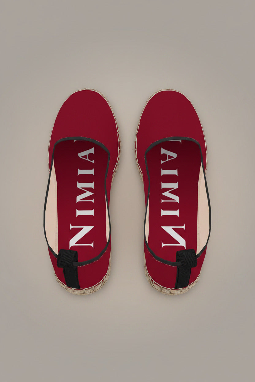 Crimson Nocturne Espadrilles