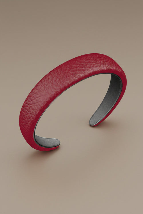 Crimson Halo Leather Headband