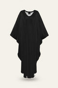NimiaN Marmora Noctis Black Silk Kaftan