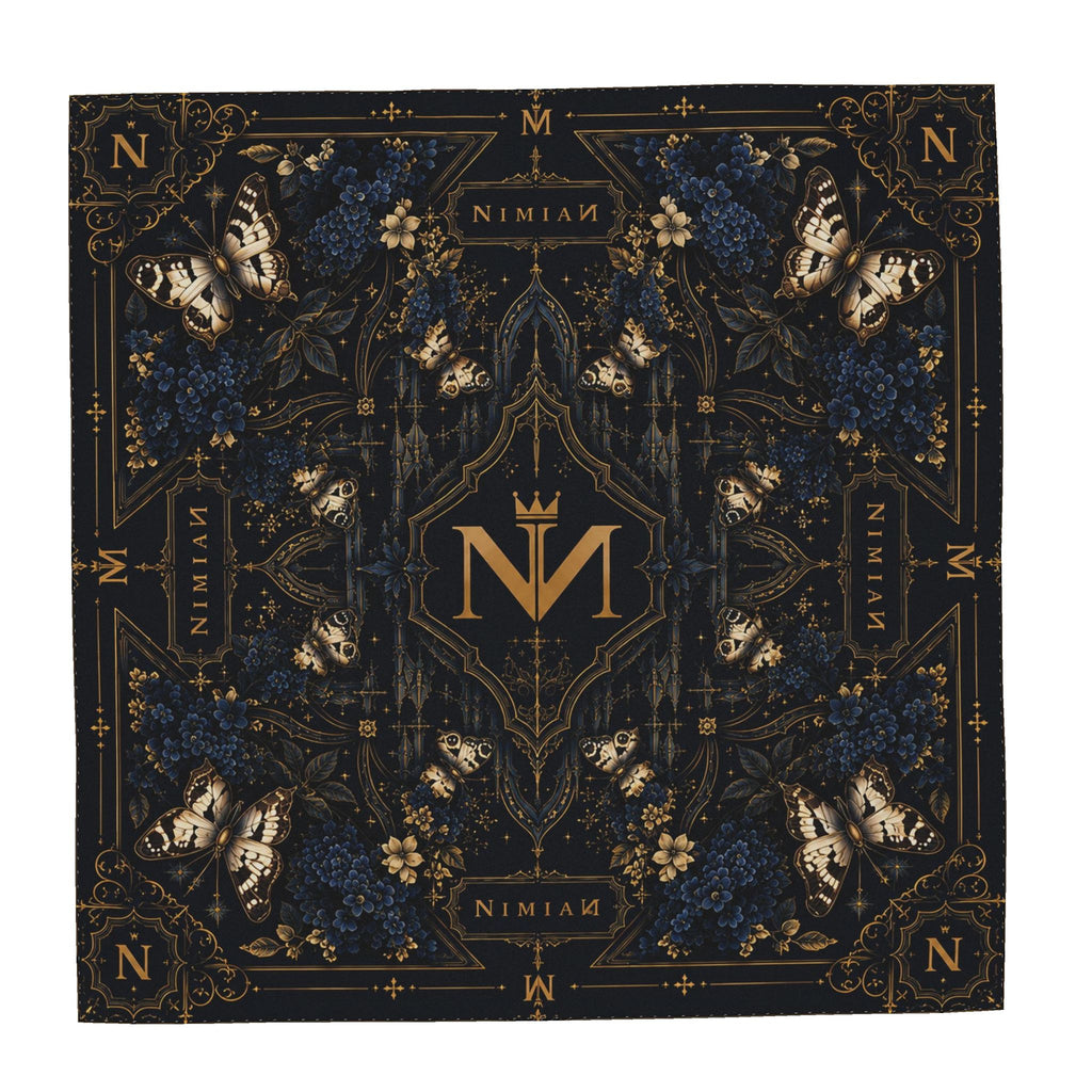 NimiaN Midnight Aurelia Butterfly Silk Scarf