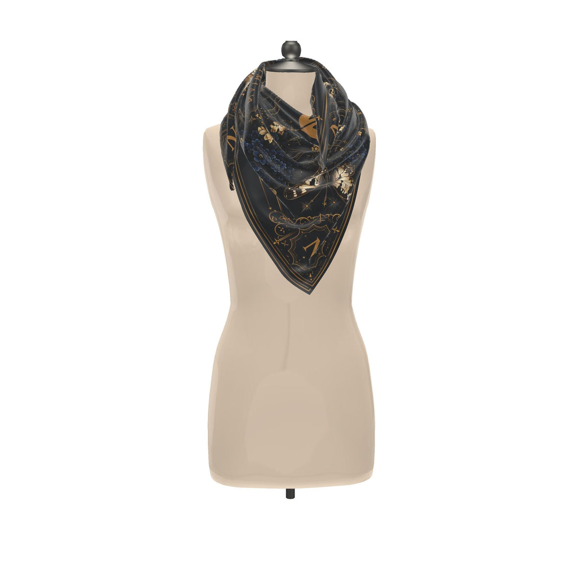 NimiaN Midnight Aurelia Butterfly Silk Scarf