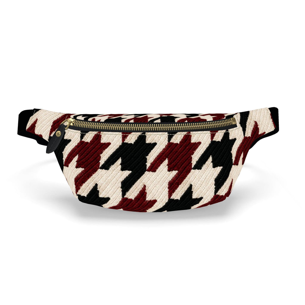 NIMIAN Noctis Houndstooth Nappa Leather Belt Bag