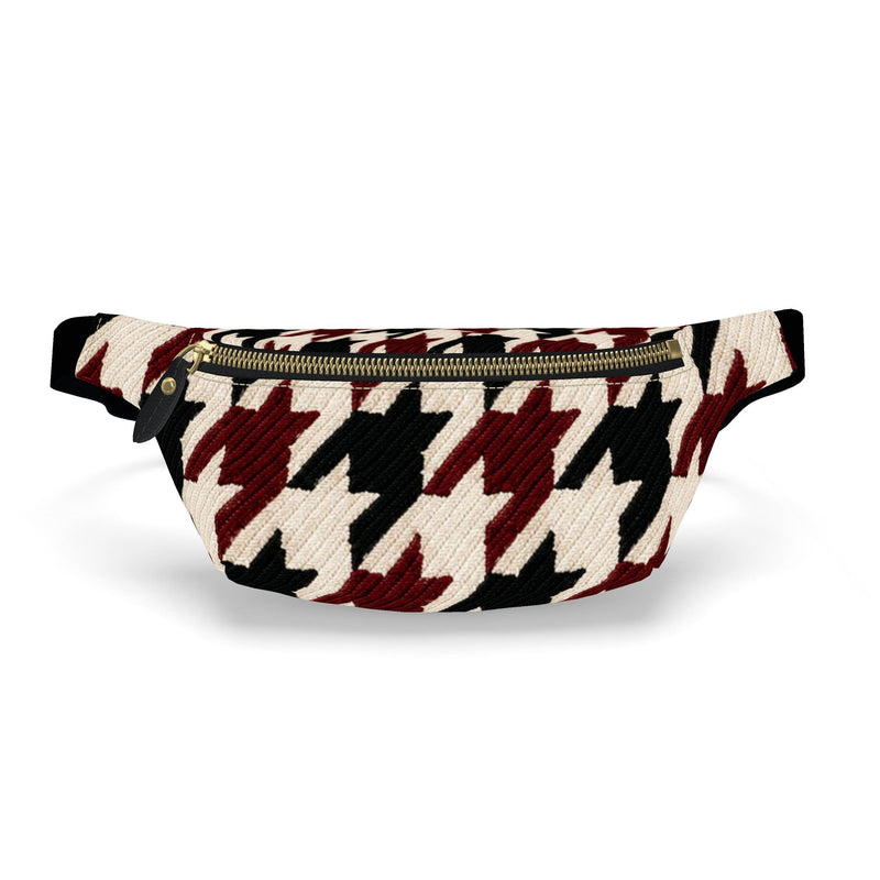 NIMIAN Noctis Houndstooth Nappa Leather Belt Bag