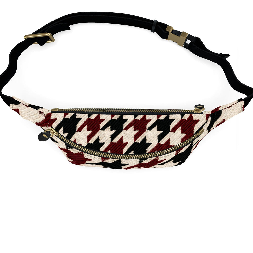 NIMIAN Noctis Houndstooth Nappa Leather Belt Bag