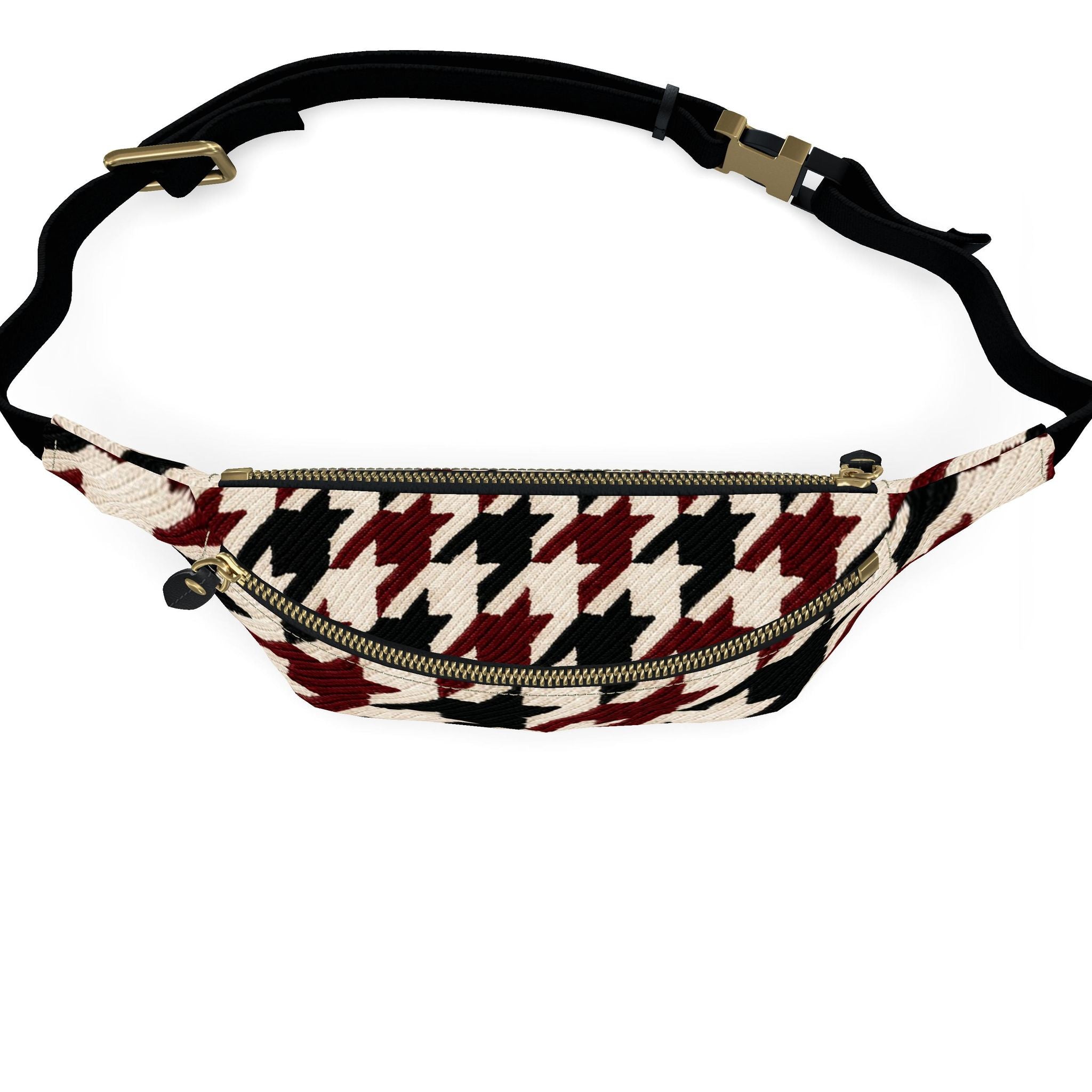 NIMIAN Noctis Houndstooth Nappa Leather Belt Bag