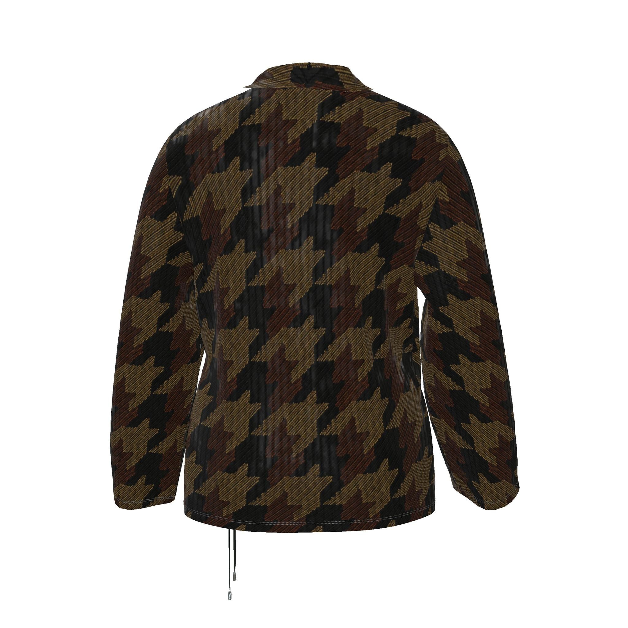NIMIAN Umbra Terrain Crushed Velour Wrap Blazer