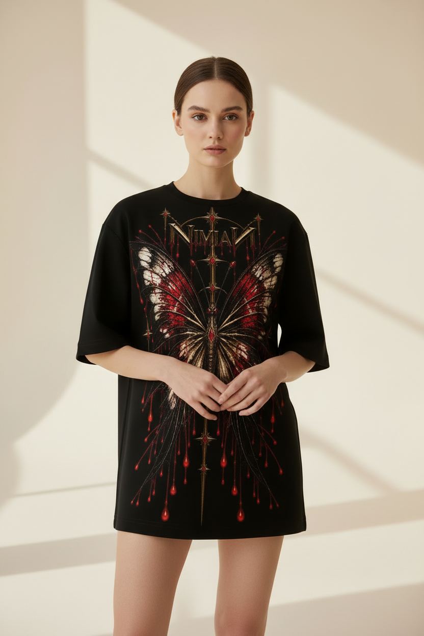 NIMIAN Papilio Sanguis Oversized T-Shirt