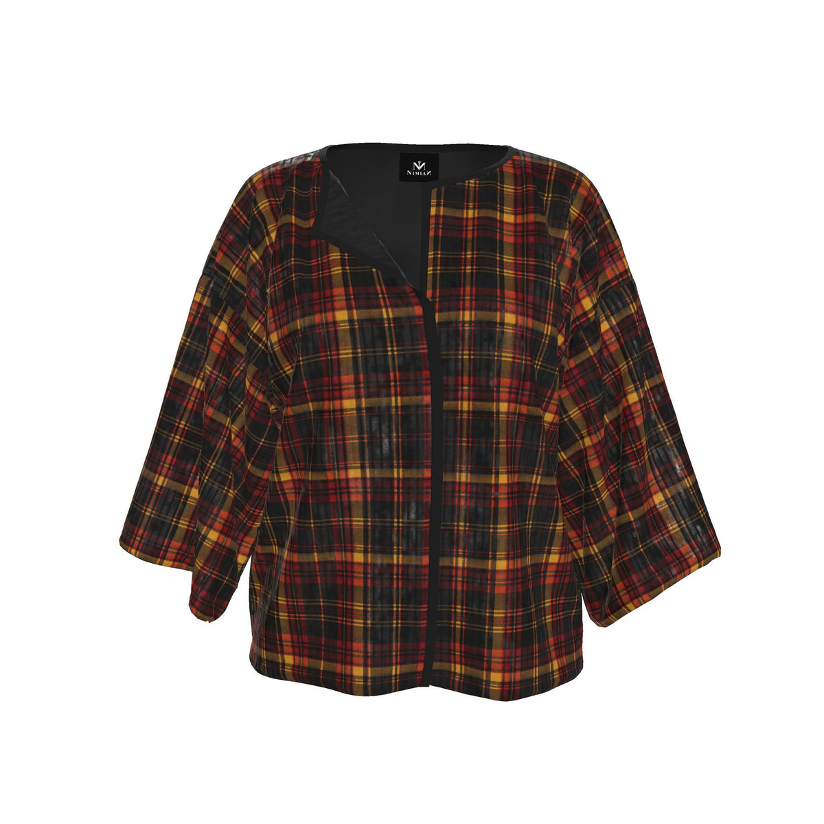 NIMIAN Highland Nocturne Tartan Kimono Jacket