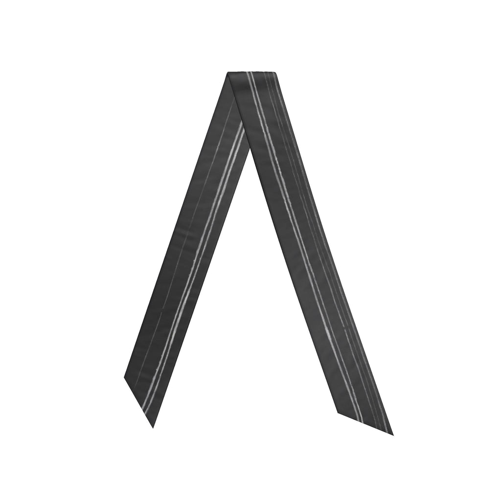 NIMIAN Noctis Pinstripe Silk Hair Scarf