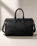 Classic Leather Duffle Bag – Black Edition