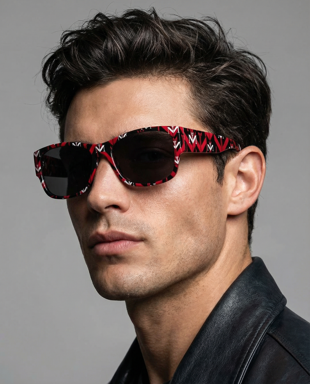 Crimson Pattern Designer Sunglasses