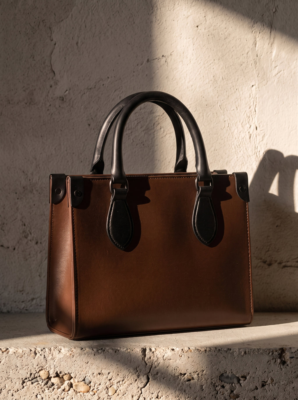 NimiaN Mini Bonchurch Shopper Bag (Brown Nappa Leather)