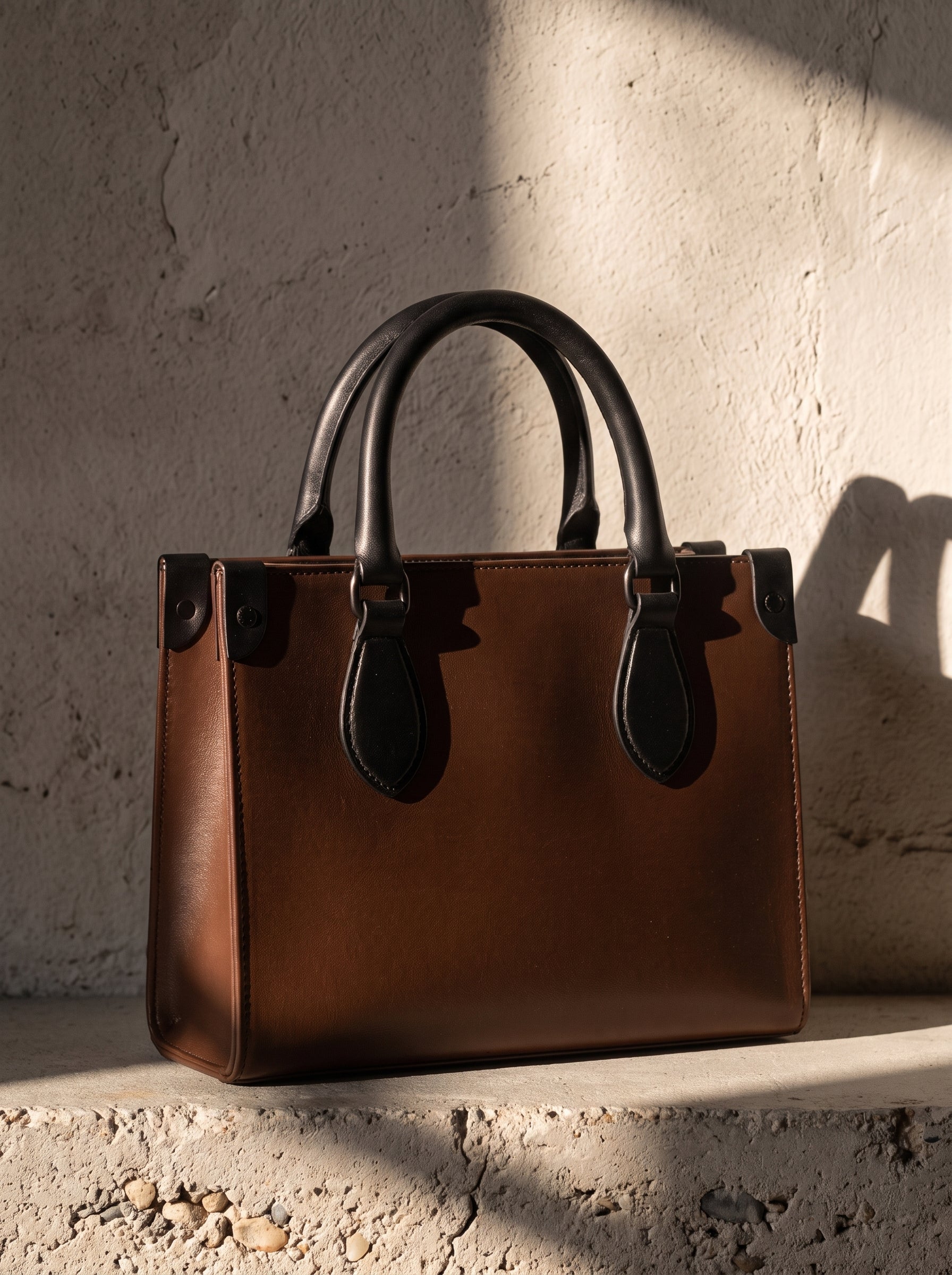 NimiaN Mini Bonchurch Shopper Bag (Brown Nappa Leather)