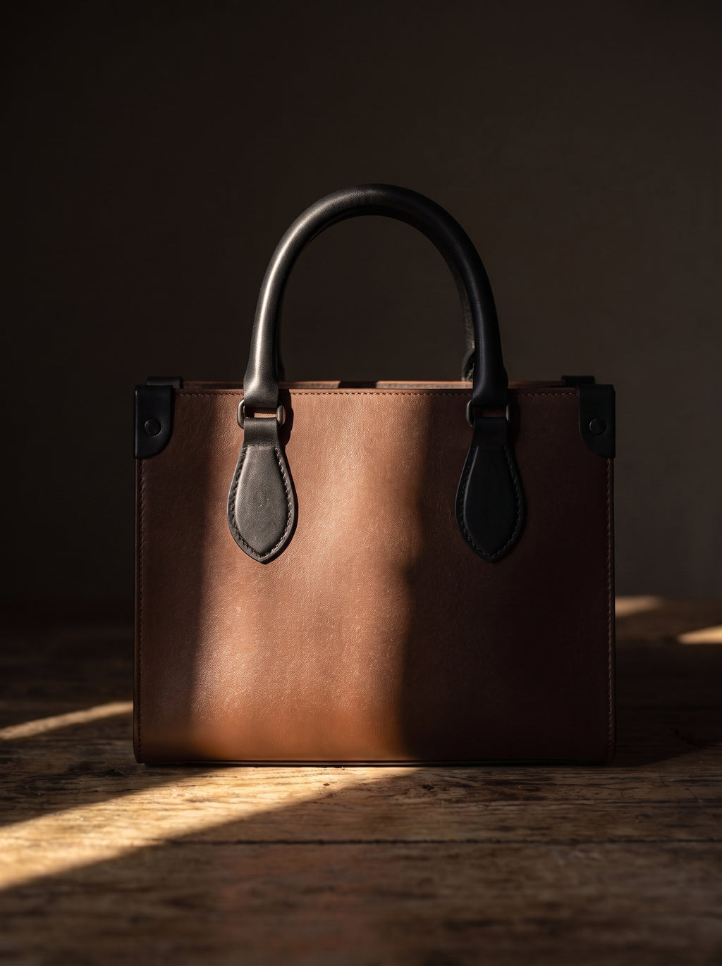 NimiaN Mini Bonchurch Shopper Bag (Brown Nappa Leather)