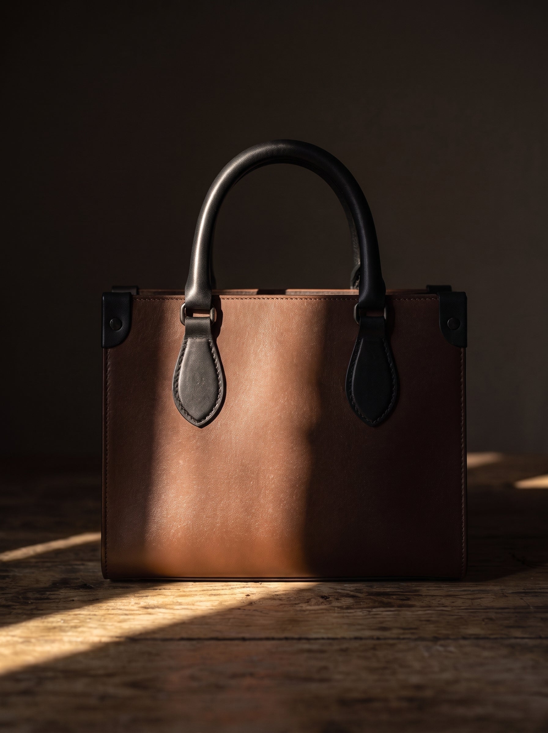 NimiaN Mini Bonchurch Shopper Bag (Brown Nappa Leather)
