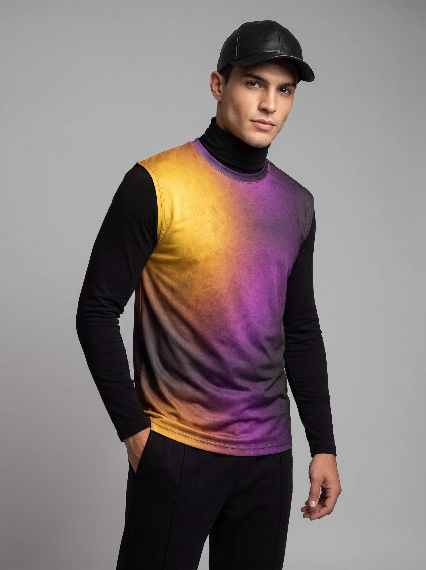 Men's Sleeveless T-Shirt Gradient