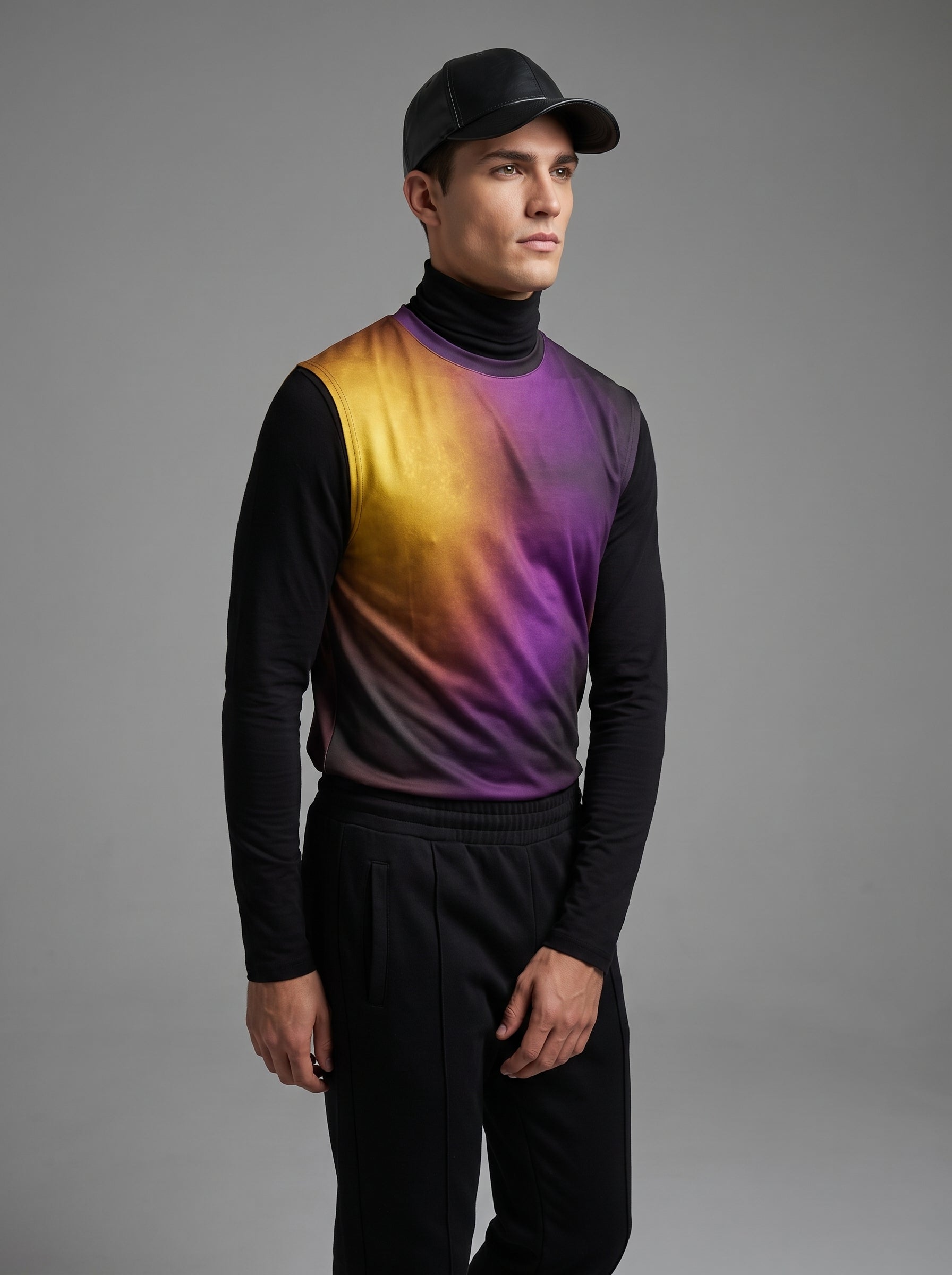 Men's Sleeveless T-Shirt Gradient