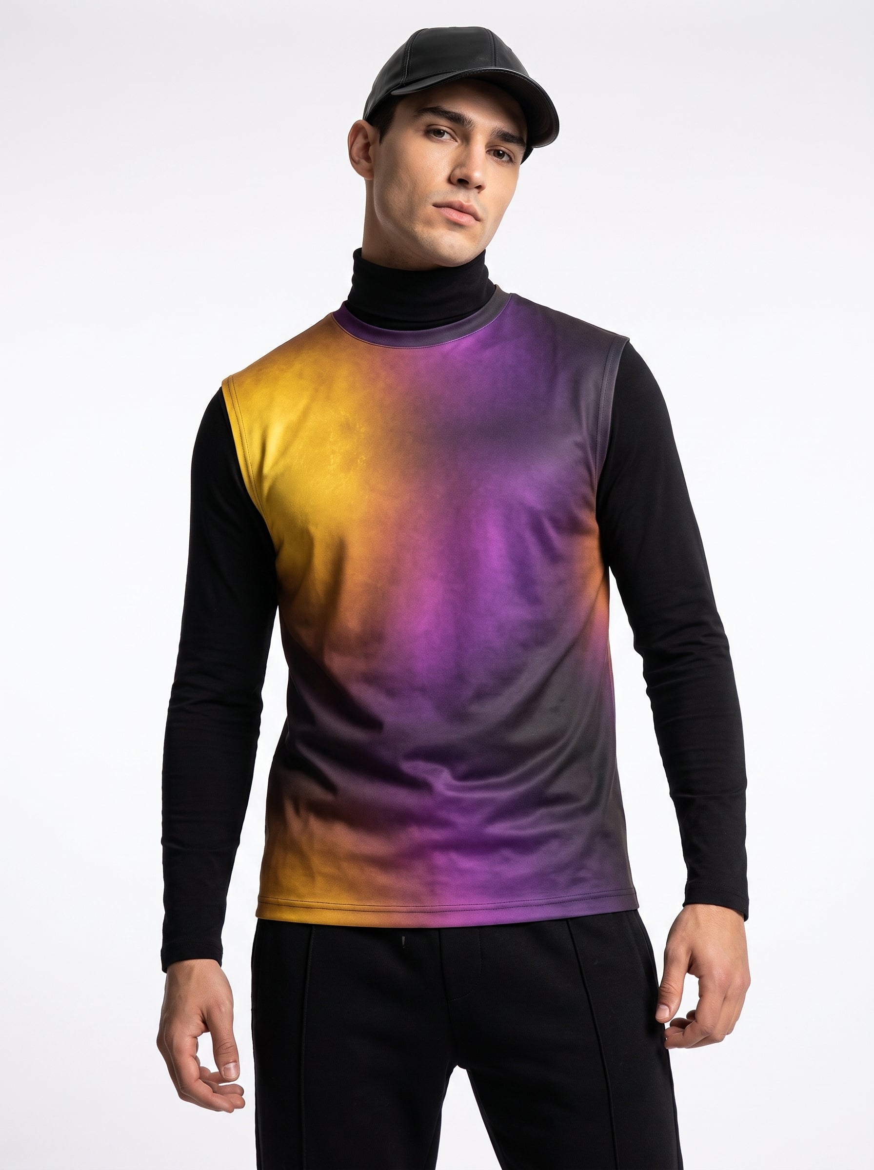 Men's Sleeveless T-Shirt Gradient