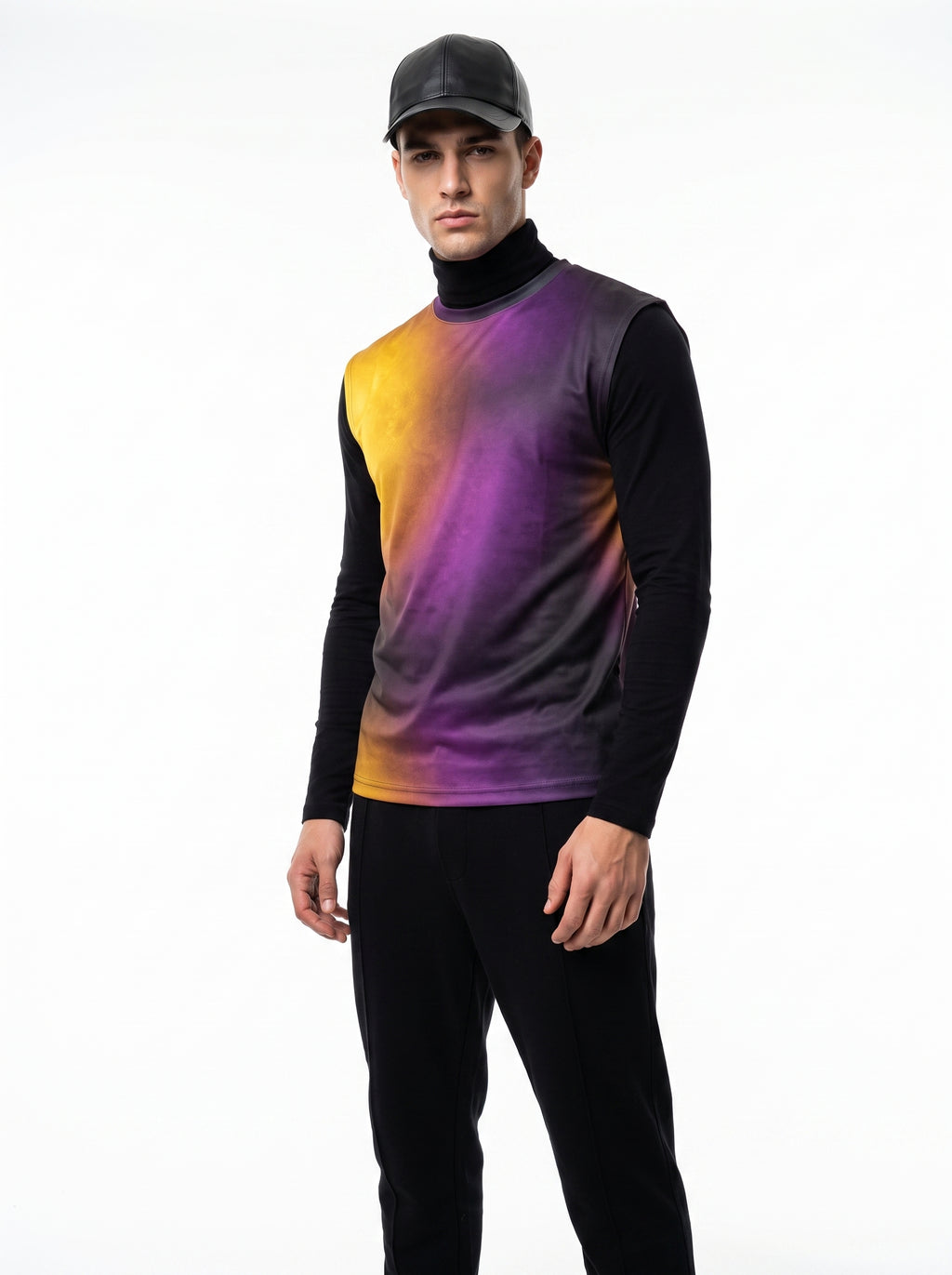 Men's Sleeveless T-Shirt Gradient