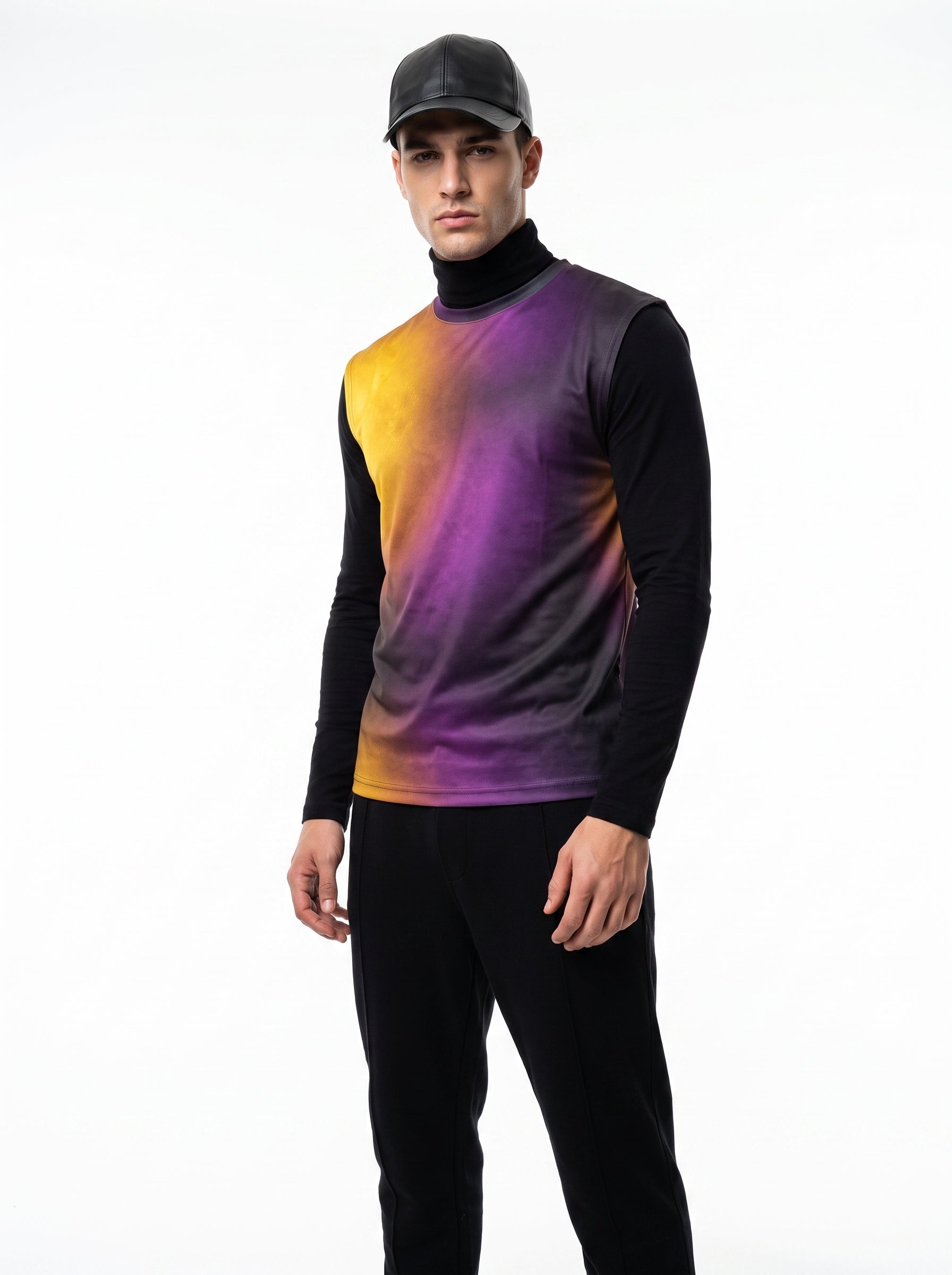 Men's Sleeveless T-Shirt Gradient
