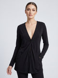 NimiaN Obscura Black Waterfall Cardigan with Pockets