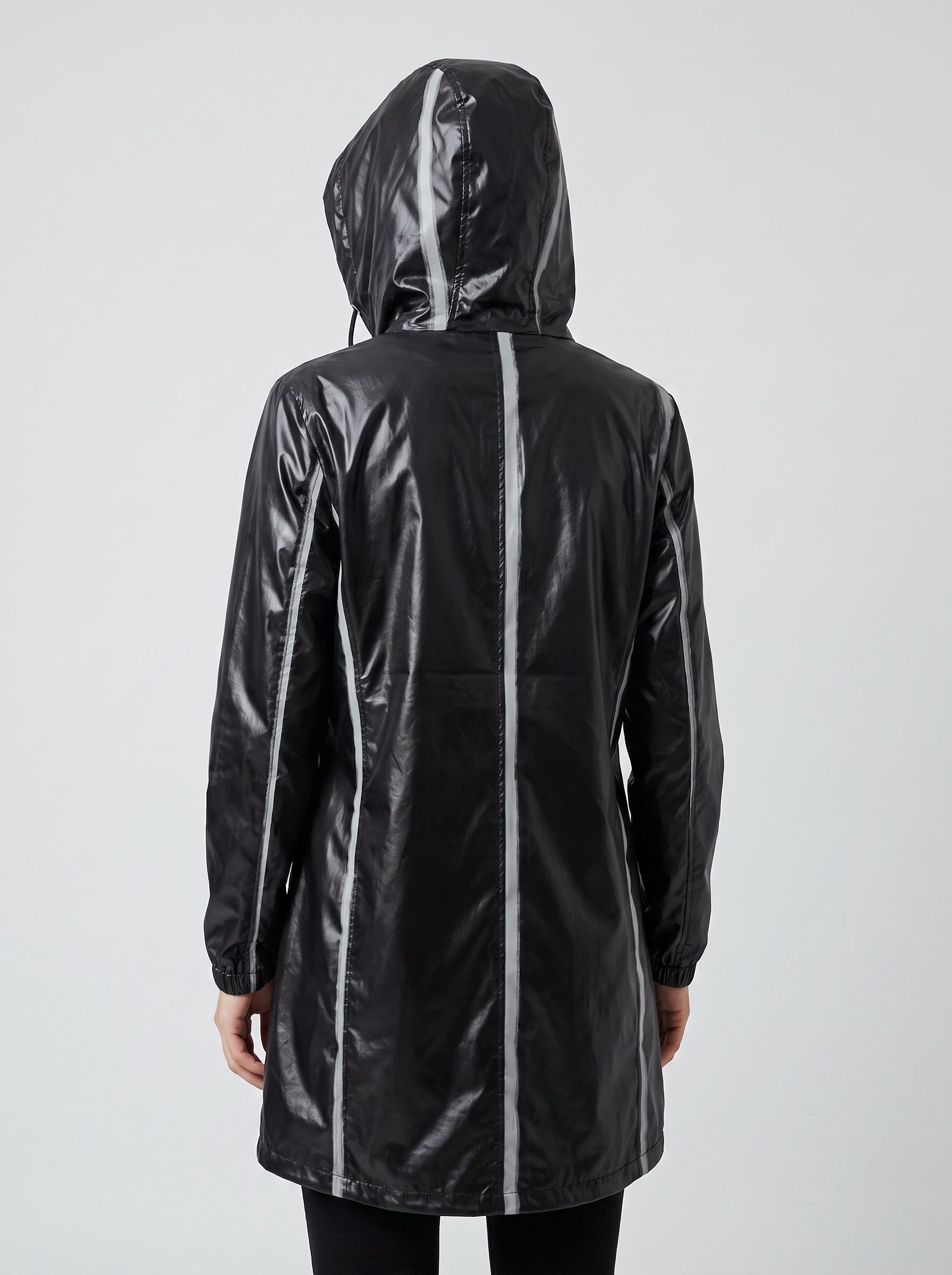 The White Stripes Womens Hooded Rain Mac
