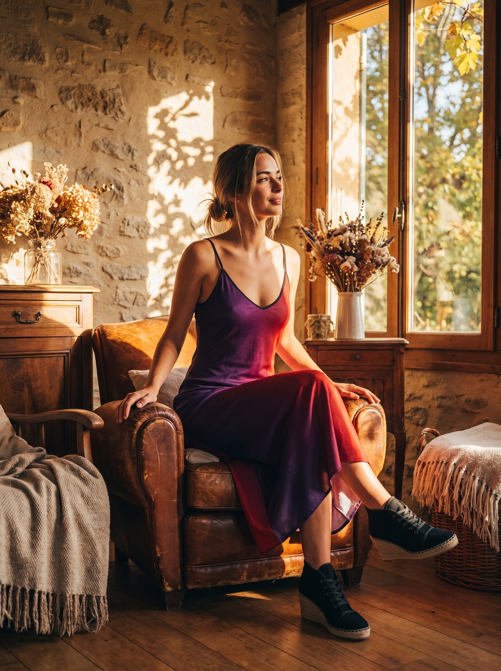 NimiaN Seraphine Pure Silk Maxi Slip Dress